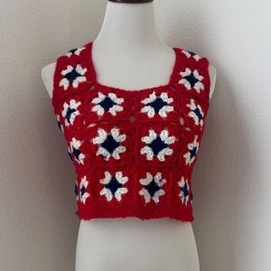 Spectacular vintage 1970s crochet top. Perfect condition!